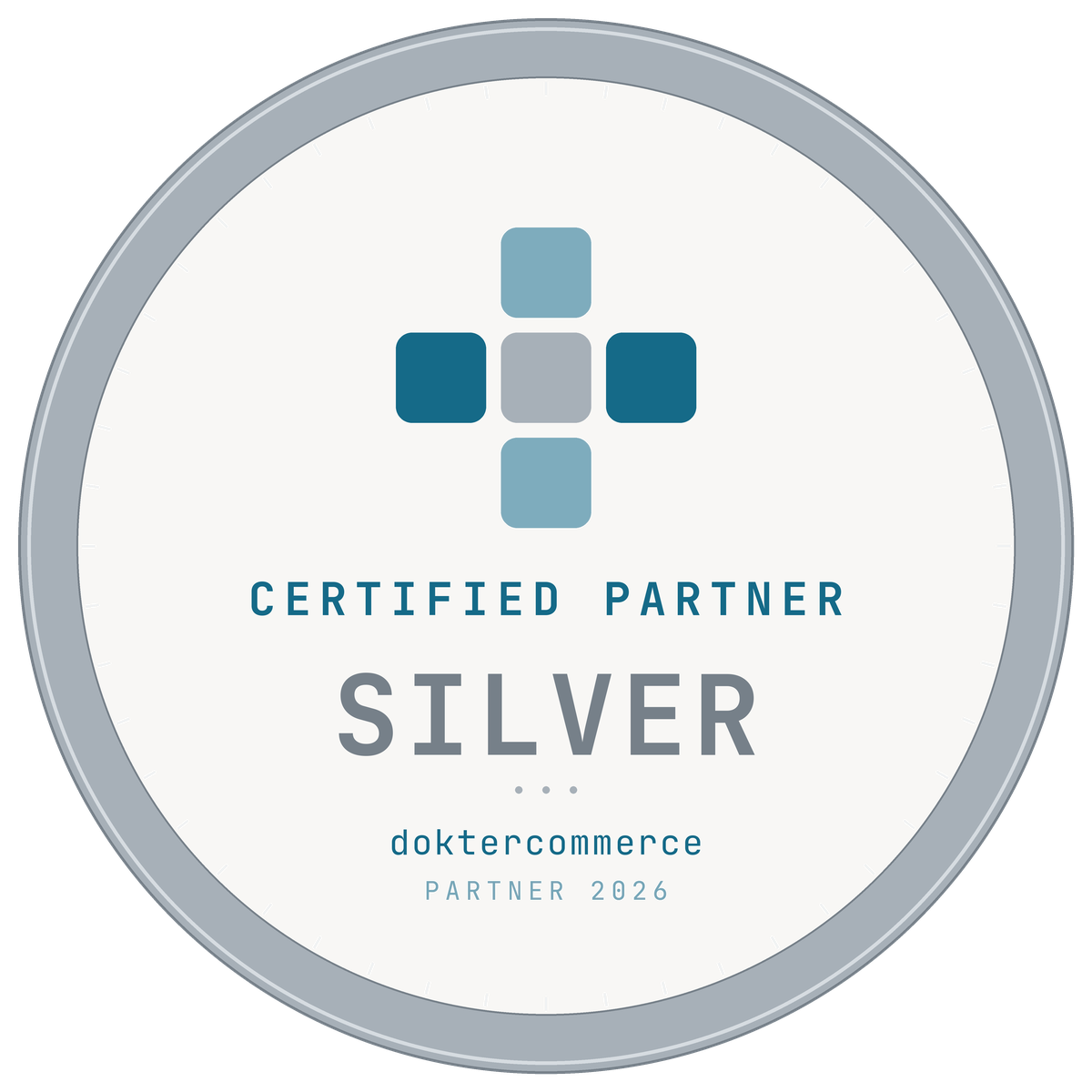 DokterCommerce Certified Silver Partner Badge